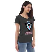 Load image into Gallery viewer, Women’s recycled v-neck t-shirt