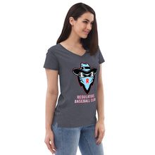 Load image into Gallery viewer, Women’s recycled v-neck t-shirt
