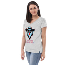Load image into Gallery viewer, Women’s recycled v-neck t-shirt